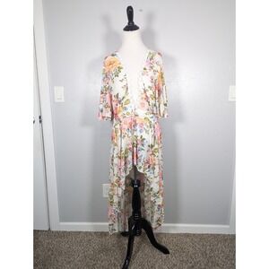 L.I.F.E. Love is for Eternity XL‎ Floral Sheer Cover Up Cottagecore Coquette